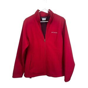 Columbia red‎ pullover jacket, size Large